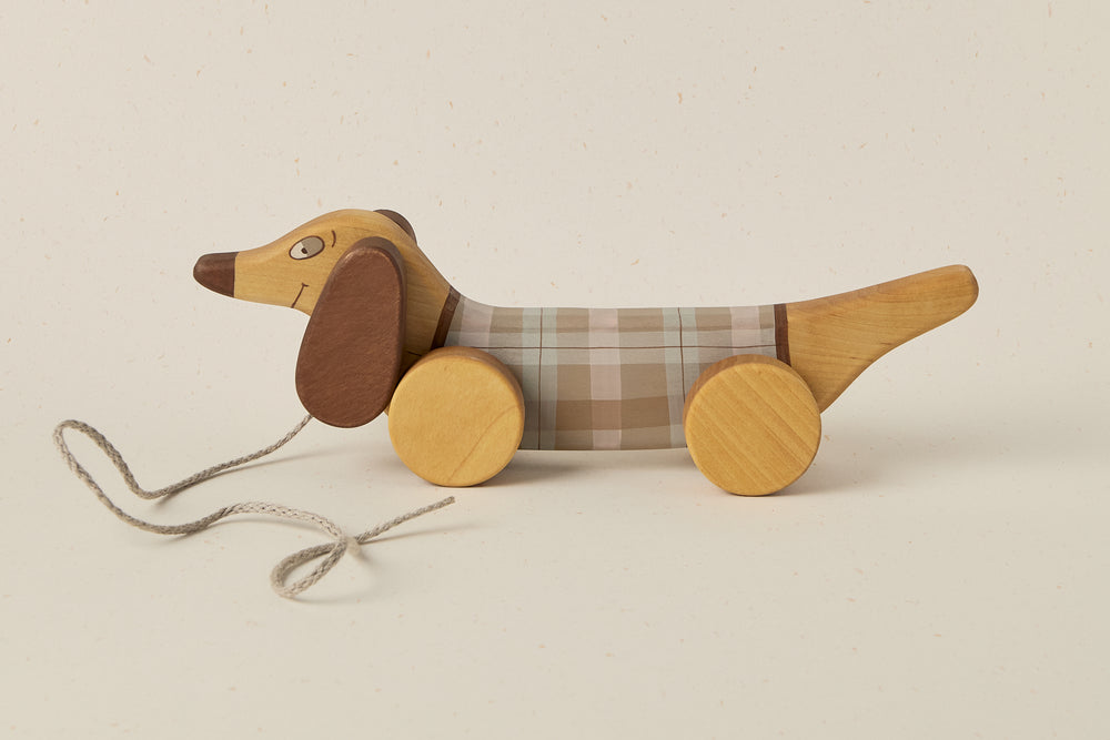 Wooden Pull Along Dachshund