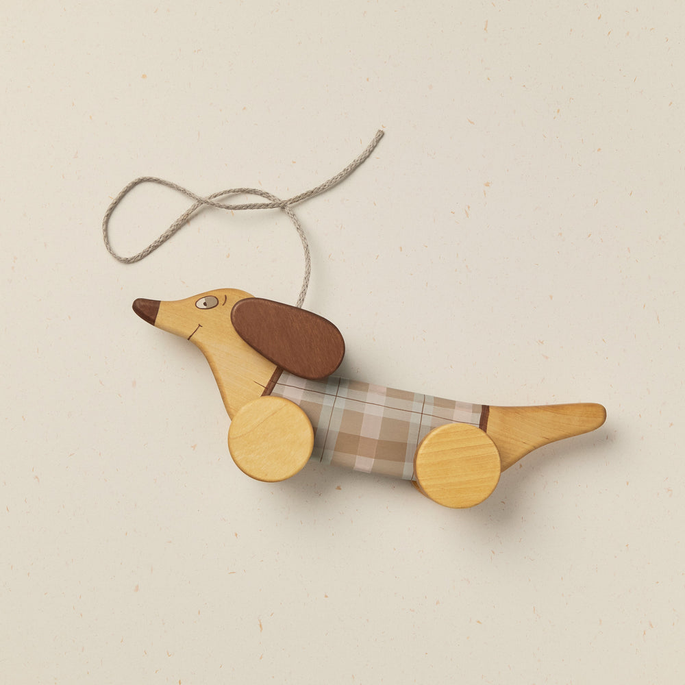 Wooden Pull Along Dachshund
