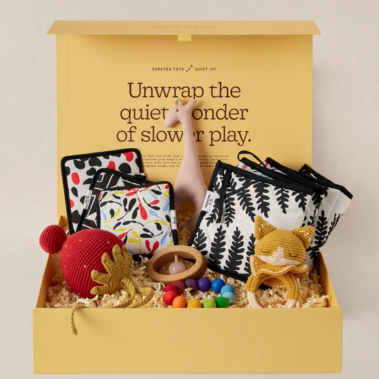 Pahu 3 to 4 months Montessori baby box curated for sensory and motor development