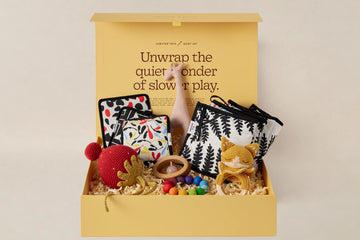 Pahu 3 to 4 months Montessori baby box curated for sensory and motor development